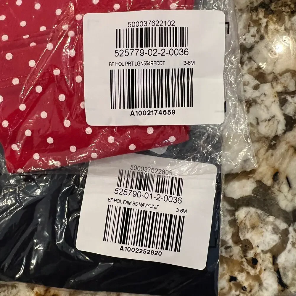 **NWT GAP Baby Red & Navy W/Christmas Graphic Bodysuit & Red Leggings -